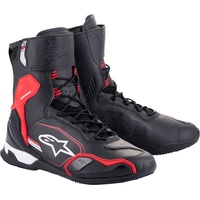 Alpinestars Superfaster Motorradschuhe schwarz / hellrot / weiss 40