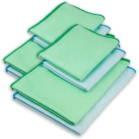ELEXACLEAN Fenstertuch streifenfrei, Mikrofaser Scheibentuch (8 Stück, 60x40 cm