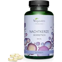 Vegavero Nachtkerzen und Borretschöl Bio Kapseln