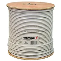 PremiumX 250m PROFI digitales Koaxialkabel 135 dB 4-fach geschirmt