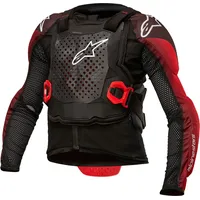 Alpinestars Bionic Tech Protektorenjacke Jugend - Schwarz/Rot/Weiß / L/XL
