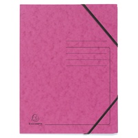 Exacompta Eckspanner 555420E DIN A4 Karton rosa
