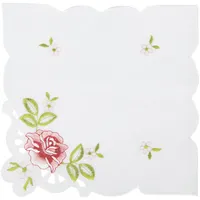 Arsvita Tischdecke mit Stickerei, mit Blumen oder Schmetterlingen bestickte