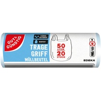 Gut&Günstig Müllbeutel 50,0 l transparent, 20 St.