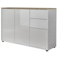 BMG Möbel Kommode »mailand 10 Artisan« (in Weiß-Oberboden Artisan