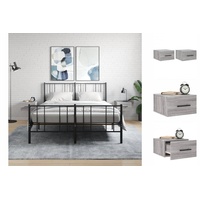 VidaXL Wand-Nachttische 2 Stk Grau Sonoma 35x35x20 cm