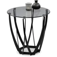 M2 Kollektion Beistelltisch Maya Glas Grau