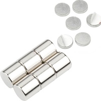 Vasalat Scheibenmagnet rund, Magnet mit Metallscheibe selbstklebend, Rundmagnet ø