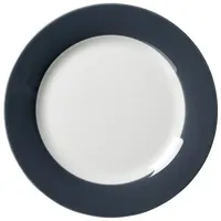 Ritzenhoff & Breker Dessertteller 20,5cm Doppio aus Porzellan, anthrazit