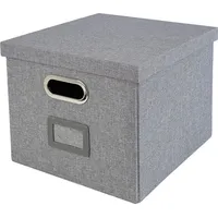 HMF Aufbewahrungsbox mit Deckel DIN A4 Hängeregister passend für