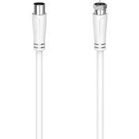 Hama SAT-Anschlusskabel, F-Stecker - Koax-Kupplung, 1,5 m, 90 dB
