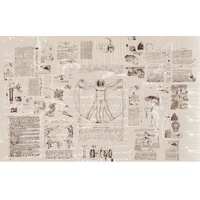 KOMAR Vliestapete Schwarz, Beige, Abstraktes, 400x250 cm, Fsc, Tapeten