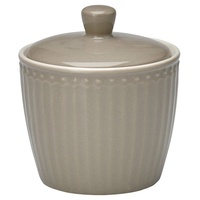 GREENGATE Porzellan-Zuckertopf, Alice warm grey