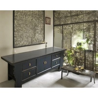 Opium outlet Möbel Kommode Schrank Sideboard Lowboard 35208-2 schwarz
