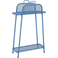 Gravidus Hohes Standregal Regal Balkonregal Ablage Balkon Metall Blau