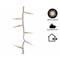 Lumineo Lichterkette Compact 1500 LED warmweiß 34m transparent außen