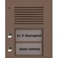TCS Audioaußenstation 1-reihig PDS02-EB/04 Bronze