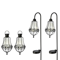 MARELIDA LED Solar Laternen Gartenstecker hängend Erdspieß Solarleuchten Sensor