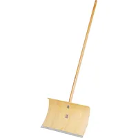 Triuso Triuso, Schneeschaufel, Schneeschieber mit Stiel Holz