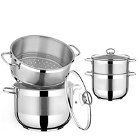 URBAN LIVING 12 Liter Couscous-Topf Ø 28 cm Edelstahl