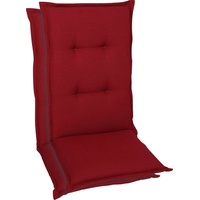 GO-DE Hochlehnerauflage GO-DE, rot (kirschrot), B:50cm T:120cm, Polyester, Polsterauflagen,