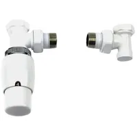 Ximax Thermostat-Set Elegant (Durchgangsventil, 15 mm, weiß
