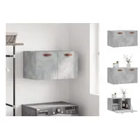 VidaXL Wandschrank Betongrau 60x36,5x35 cm Holzwerkstoff