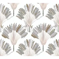 A.S. Création Architects Paper Vliestapete Jungle Chic, Dschungeltapete, weiß,