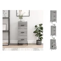 VidaXL Sideboard Grau Sonoma 34,5x34x90 cm Holzwerkstoff