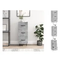 VidaXL Sideboard Betongrau 34,5x34x90 cm Holzwerkstoff