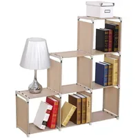 Hti-Living Stoffregal 6 Fächer Standregal Beige