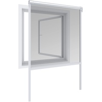WINDHAGER Insektenschutz, Basic Rollofenster Alu, Insektenschutzrollo, Fliegengitterrollo, Selbstbausatz 100