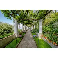 Papermoon Fototapete PAPERMOON "Capri Pergola", bunt, B:4,5m L:2,8m, Vlies,