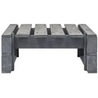 VidaXL - Outdoor-Ottomane Paletten Holz Grau