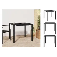 VidaXL Gartentisch Anthrazit 80x80x72 cm Stahl