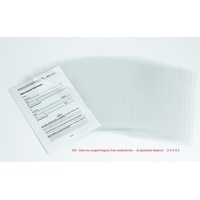 BENE Sichthüllen DIN A4 transparent genarbt 0,11 mm