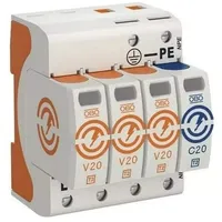 OBO Bettermann Überspannungsableiter V20, 3-polig+NPE 280 V