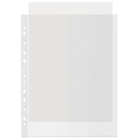 BENE 100 bene Prospekthüllen DIN A4 transparent genarbt 0,07