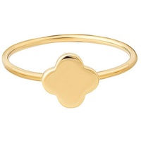 Cai Damen, Ring Kleeblatt" 925er Sterling Silber gelb vergoldet
