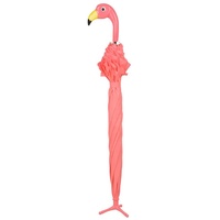 Esschert Design Regenschirm Flamingo mit Rüschen lachsrosa Ø gold