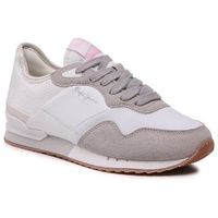 Pepe Jeans Damen London Troy W Sneaker, White (White),