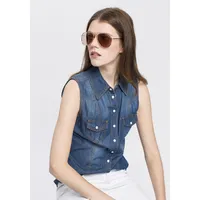 Arizona Jeansbluse, mit Knöpfen in Perlmuttoptik Arizona blue used