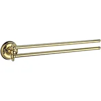 Goodvinilos Smedbo Messing poliert "Villa" Swing Arm Handtuchhalter, Gold
