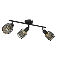 LINDBY Eudoria 3 Deckenleuchte Black/Gold