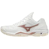 Mizuno Wave Stealth V(W) White/Rose/SnowWhite, 38 1⁄2 - 38.5