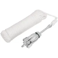 VidaXL Klappanker mit Seil Silbern 1,5 kg Temperguss