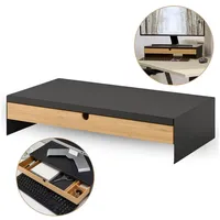 IKEA ELLOVEN Monitorständer mit Schublade, anthrazit
