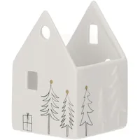 Räder Lichtspielhaus Tannen aus Porzellan, Weiß