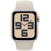 Apple Watch SE 40 mm Aluminiumgehäuse Polarstern, Sportarmband Polarstern