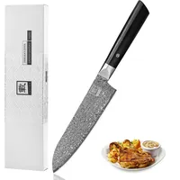 Zayiko Black Edition Santoku I 18cm Klinge I dunkler